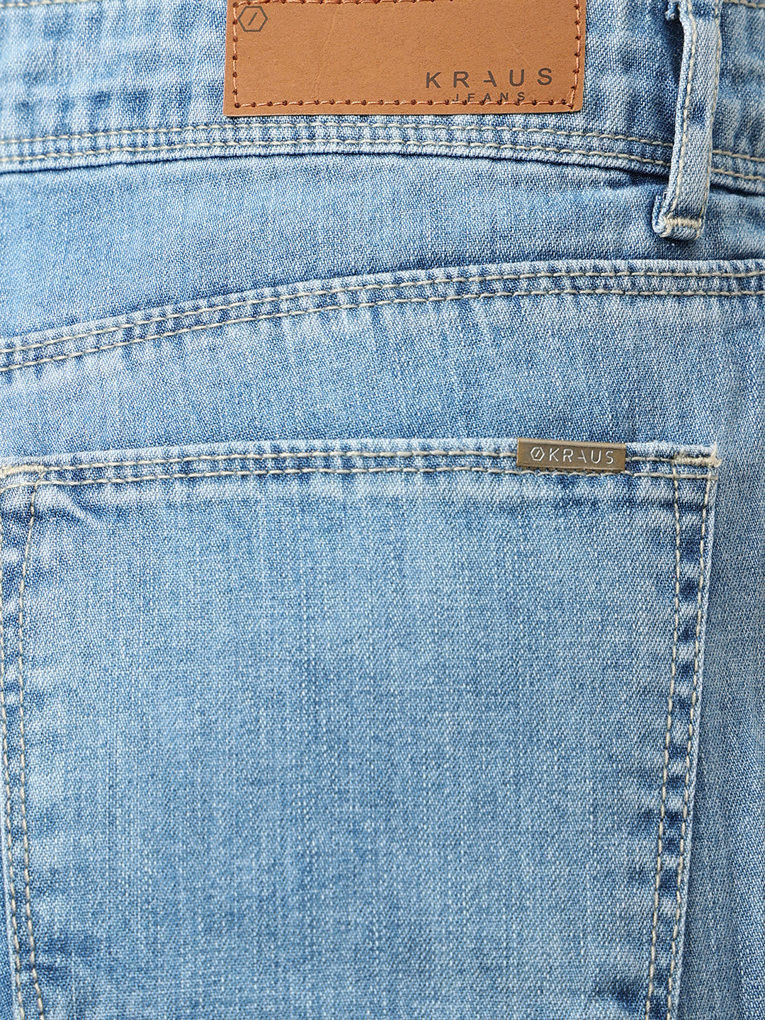 Women Blue High-Rise Wide Leg Jeans