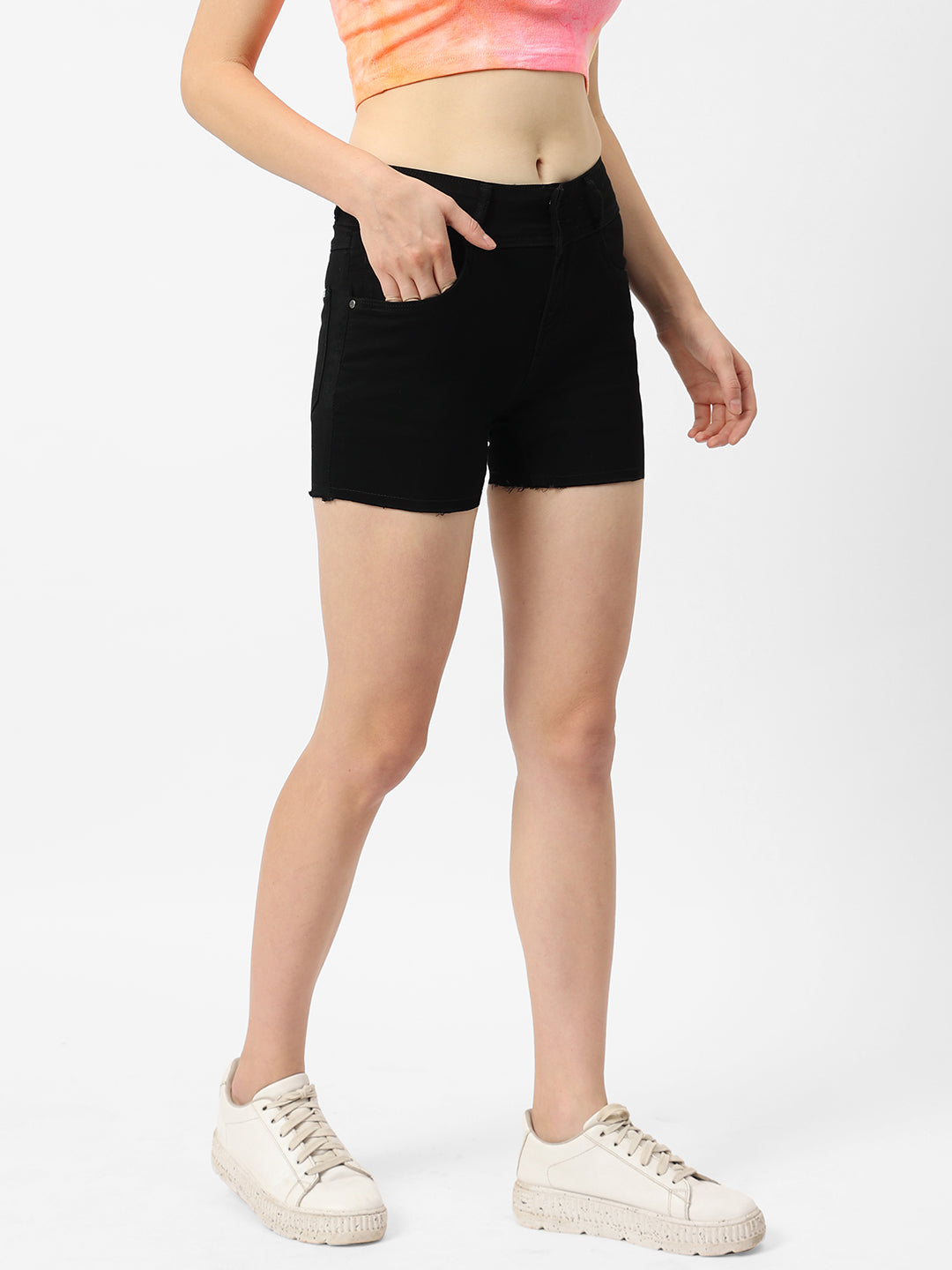 Women High-Rise Slim Shorts