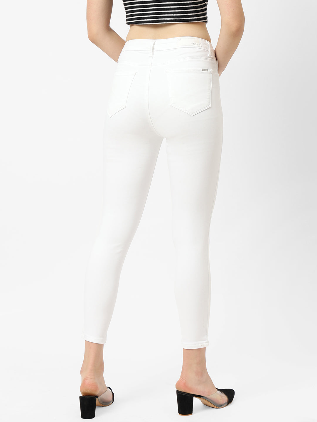 Women White High-Rise Skinny Jeans