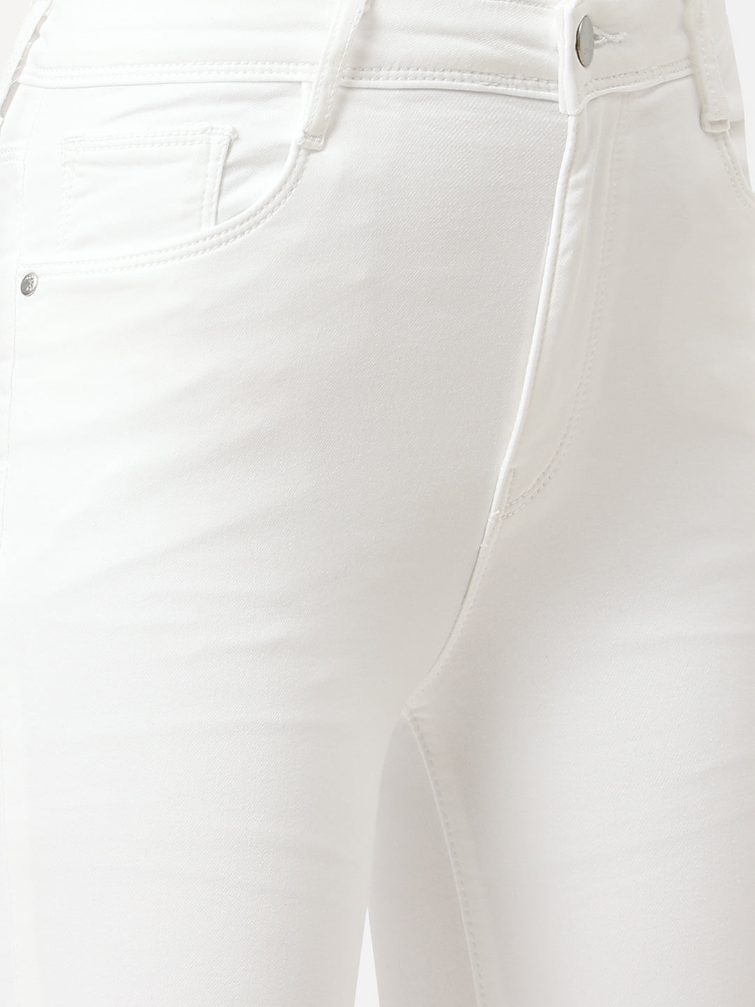 Women White High-Rise Skinny Jeans