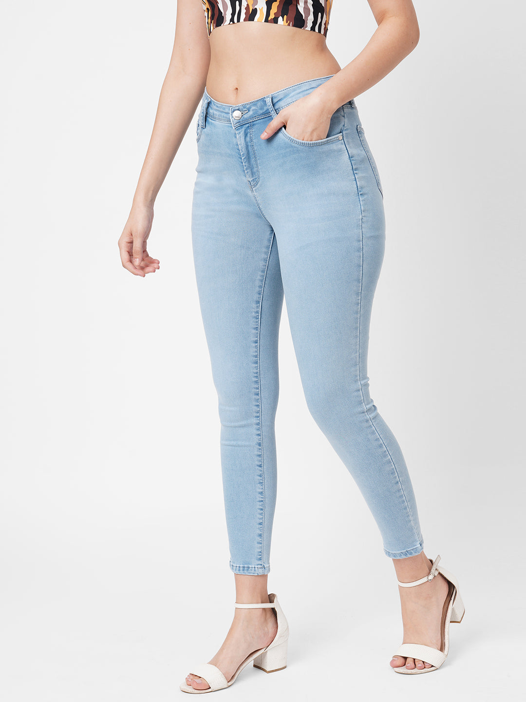 Women Mid-Rise Skinny Jeans