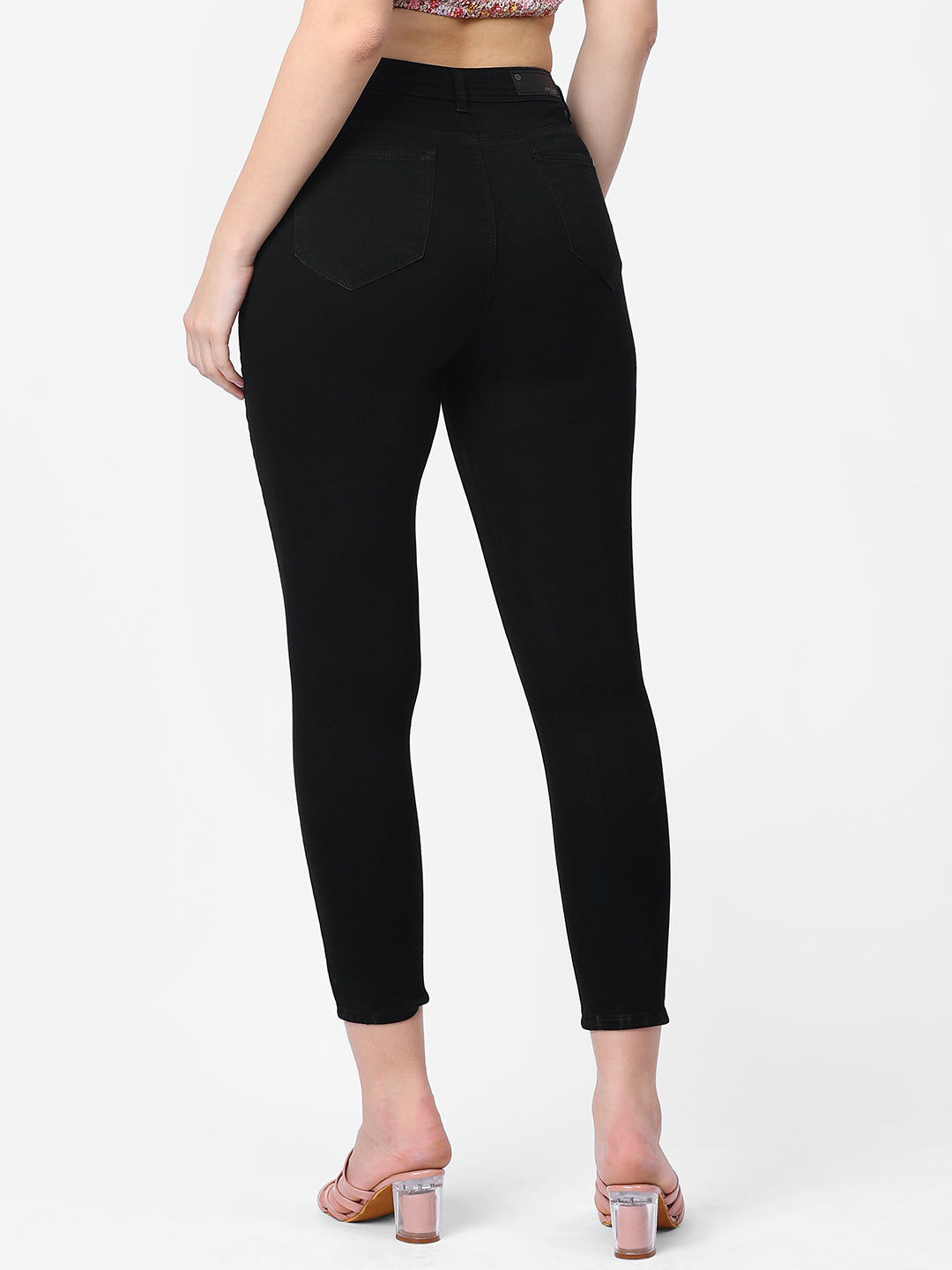 Women Black Super High-Rise Super Skinny Jeans