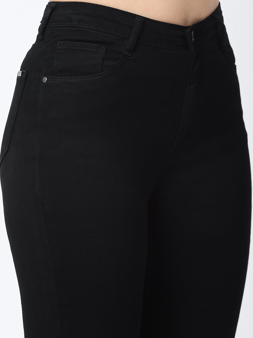 Women Black Super High-Rise Super Skinny Jeans