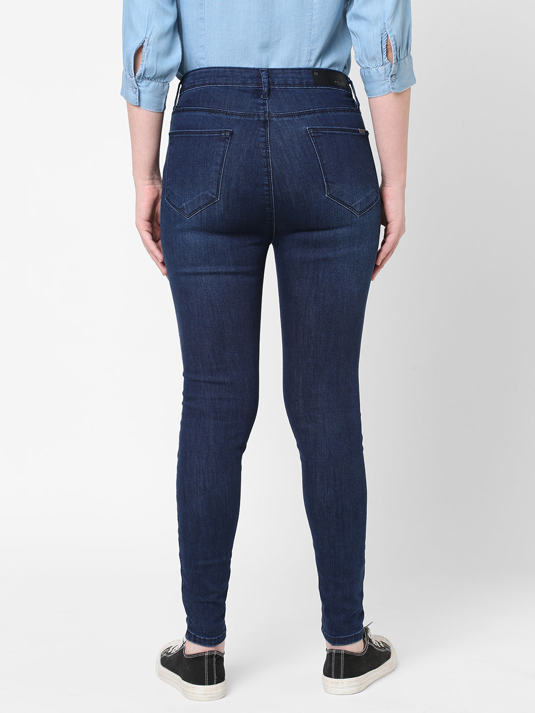 Women Navy Super High-Rise Super Skinny Jeans
