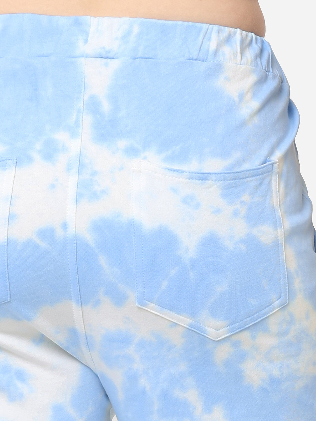 Women Sky Tie/Dye Skinny Joggers