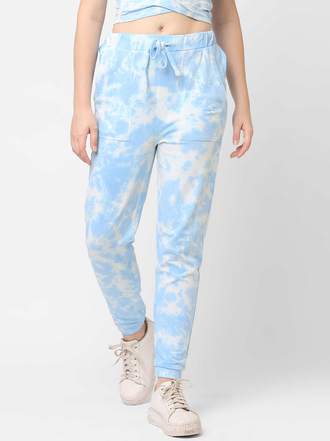 Women Sky Tie/Dye Skinny Joggers