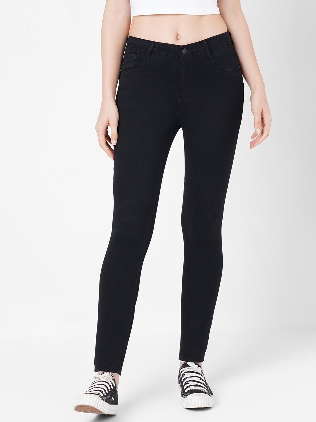Women Mid-Rise Push Up Super Skinny Jeans