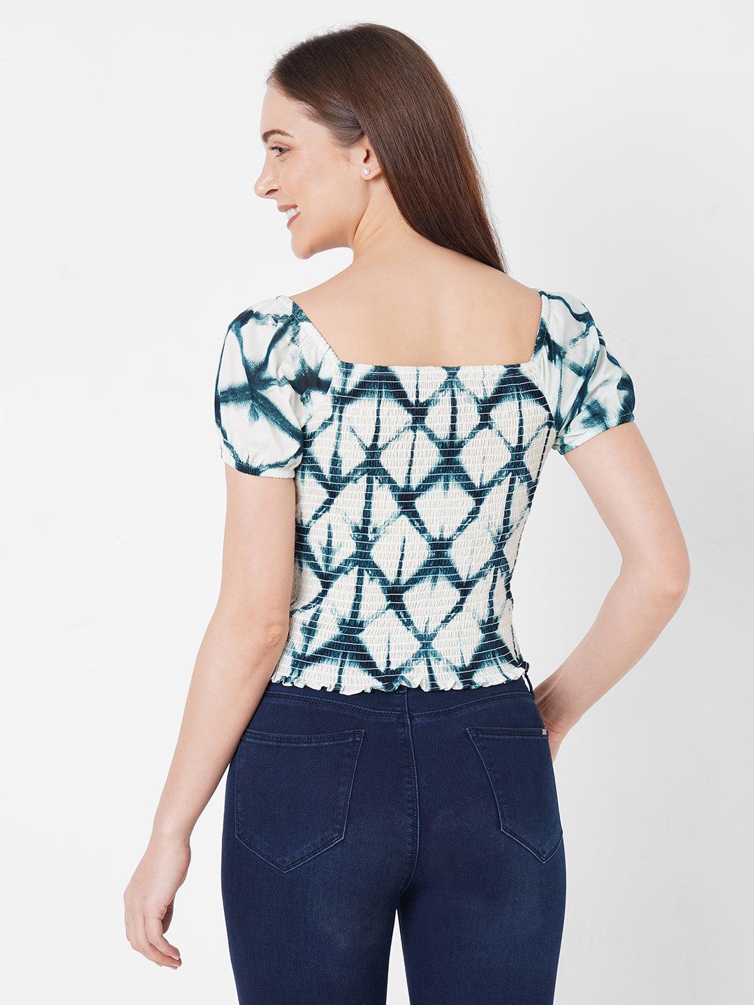 Women Multi Tie Dye Crop Top