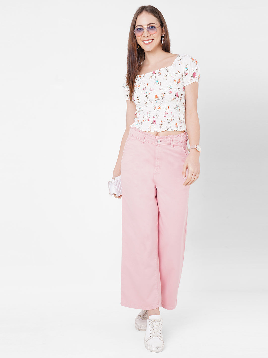 Women Floral Printed Crop Top