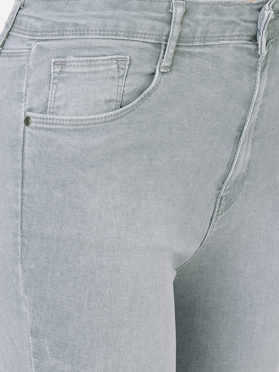 Women Grey Super High-Rise Super Skinny Jeans