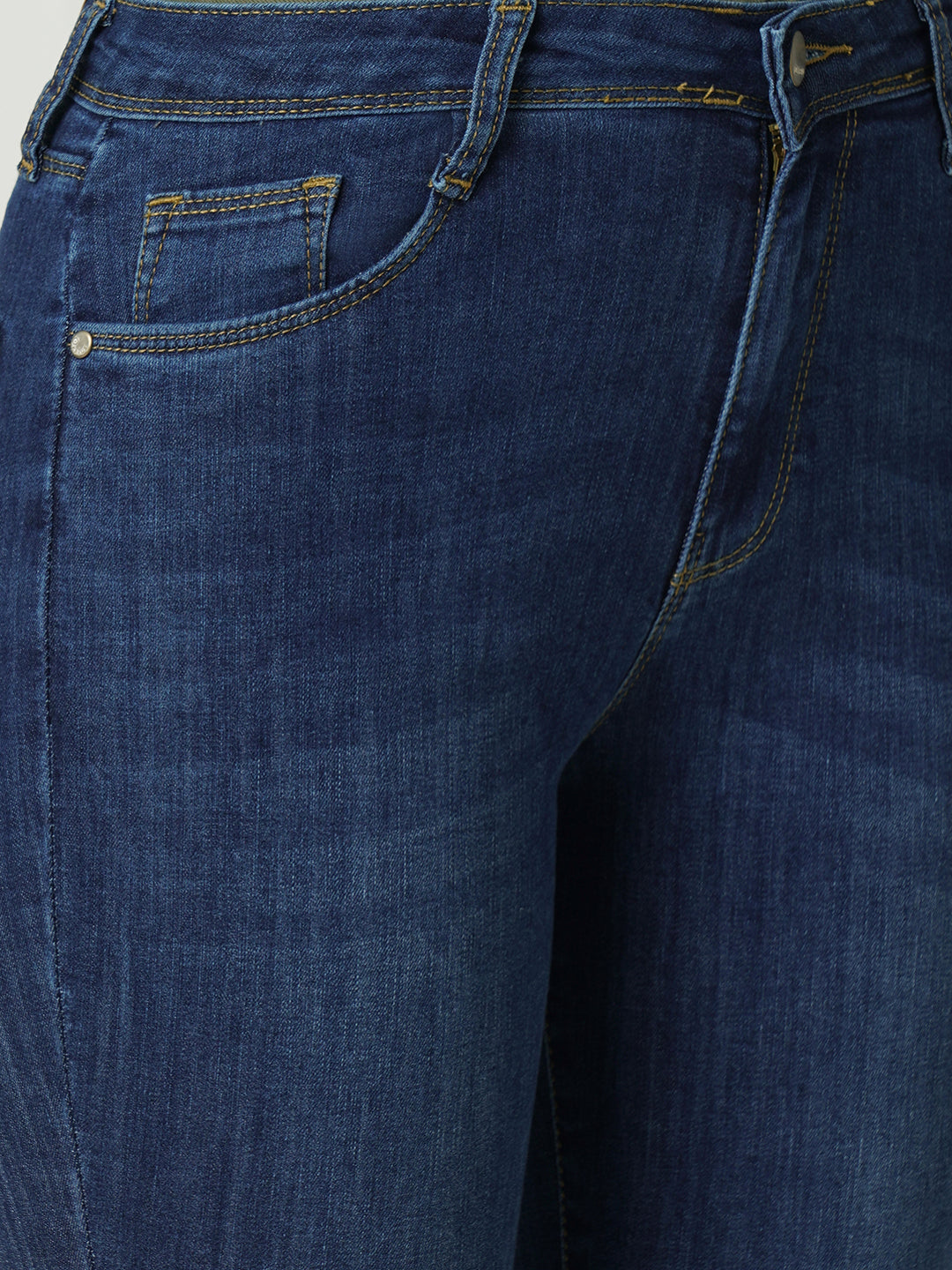 Women Dark Blue High-Rise Skinny Jeans