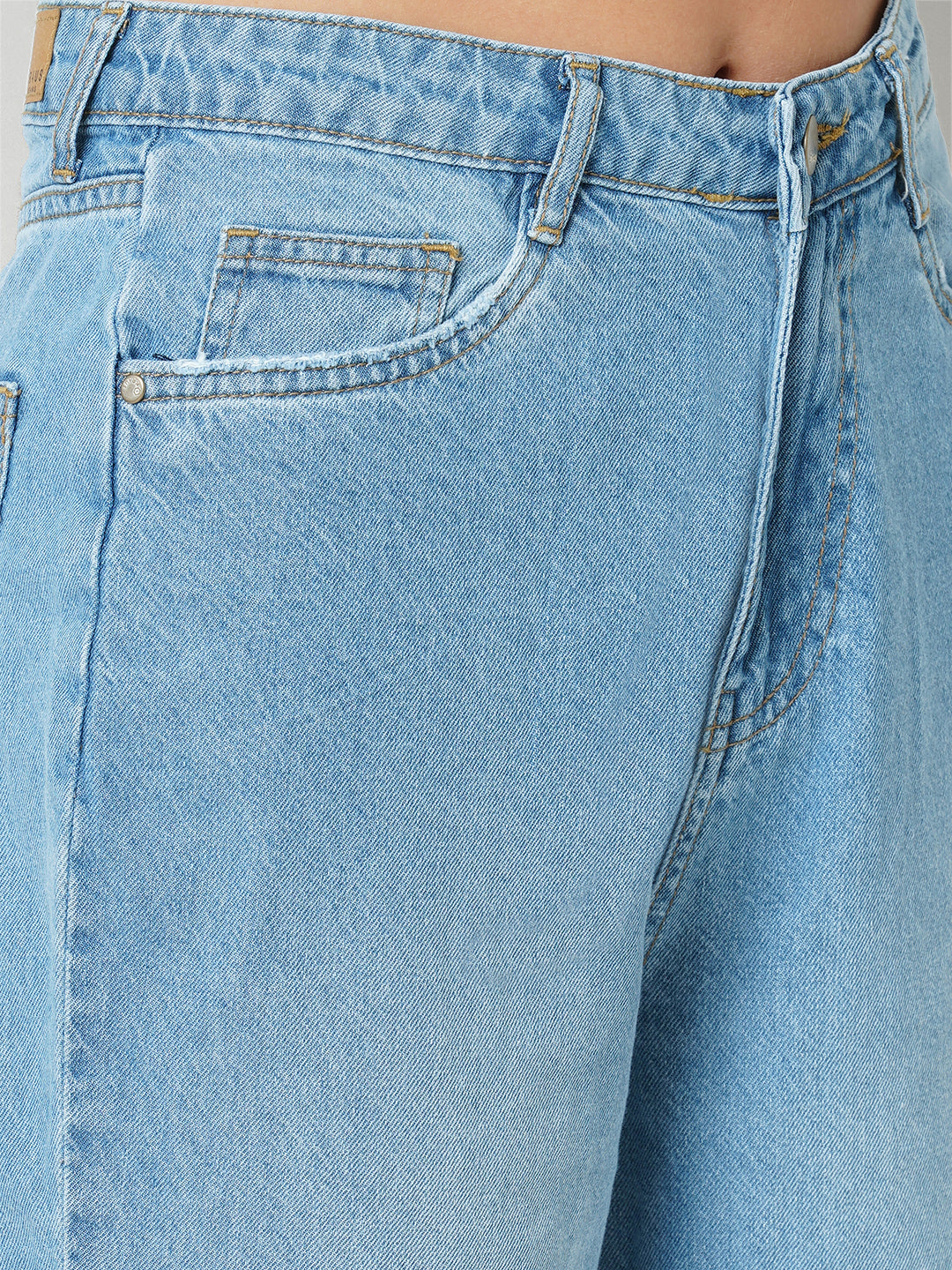 Women High-Rise Loose Straight Jeans