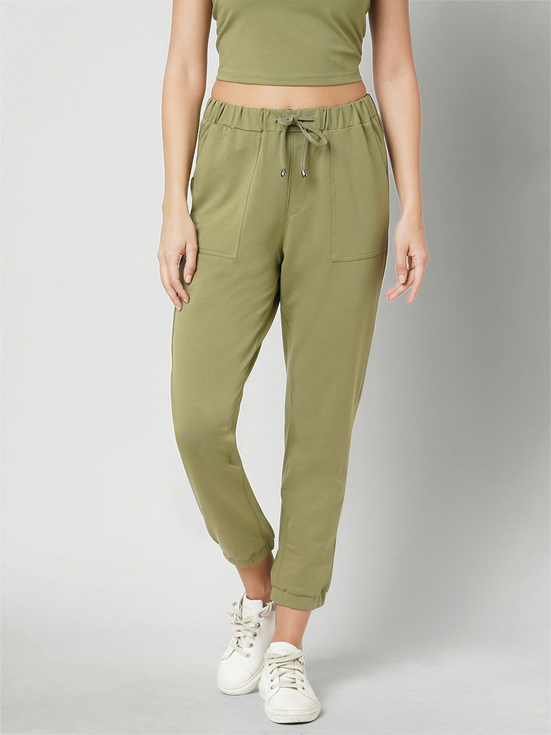 Women Slim Fit High-Rise Joggers