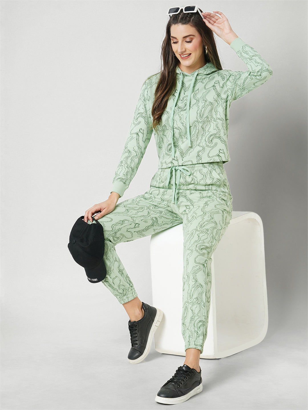 Women Olive High-Rise Comfort Fit Joggers