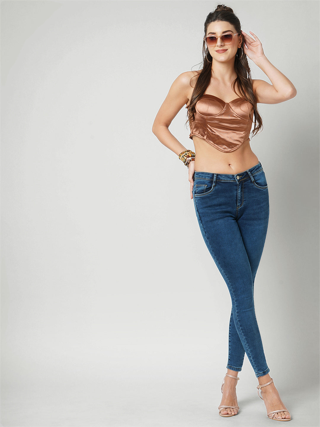 Women Mid-Rise Skinny Jeans