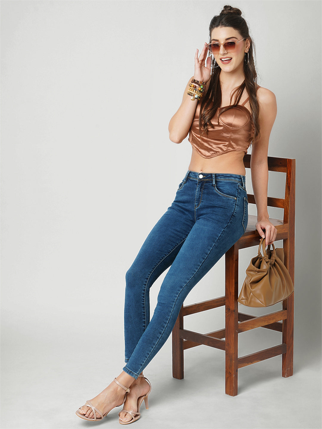 Women Mid-Rise Skinny Jeans
