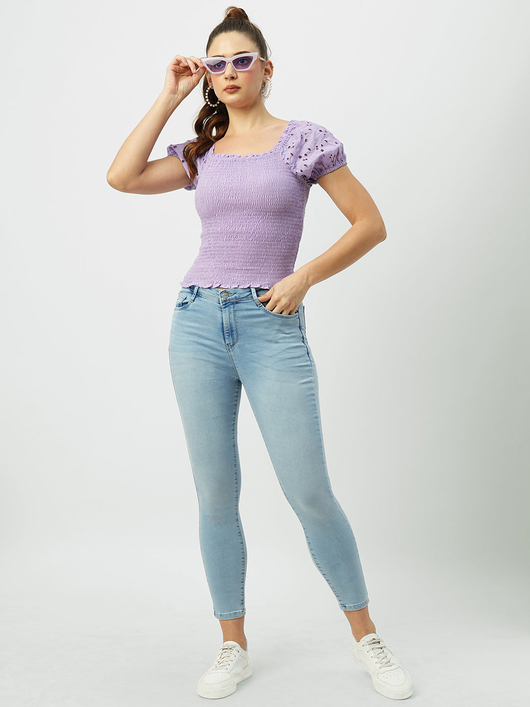Women Mid Blue Mid-Rise Skinny Jeans