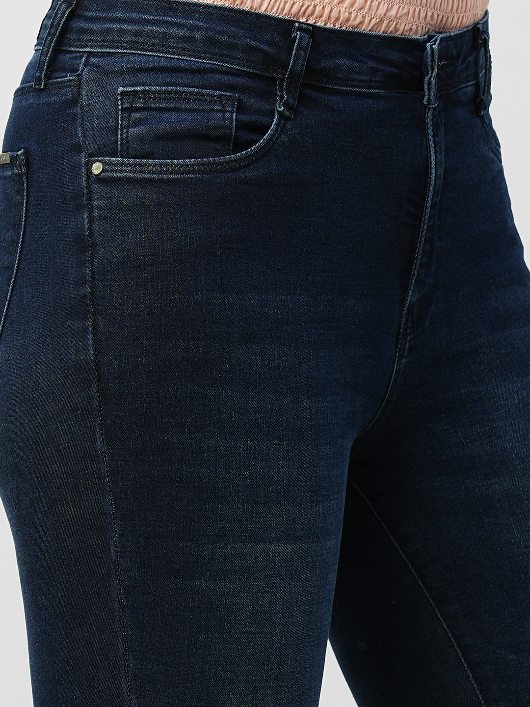 Women Dark Blue High-Rise Slimming Skinny Jeans