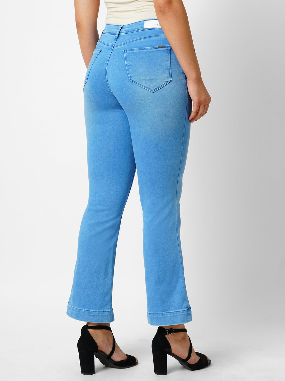 High-Rise Mini Flare Jeans
