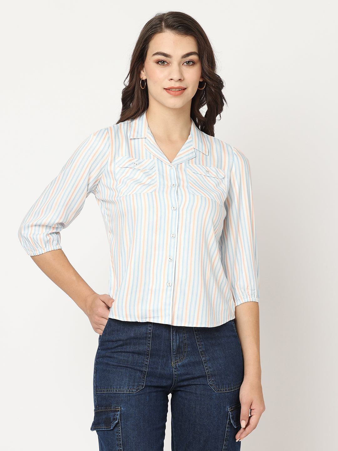 Women Multi Stripe Shirt