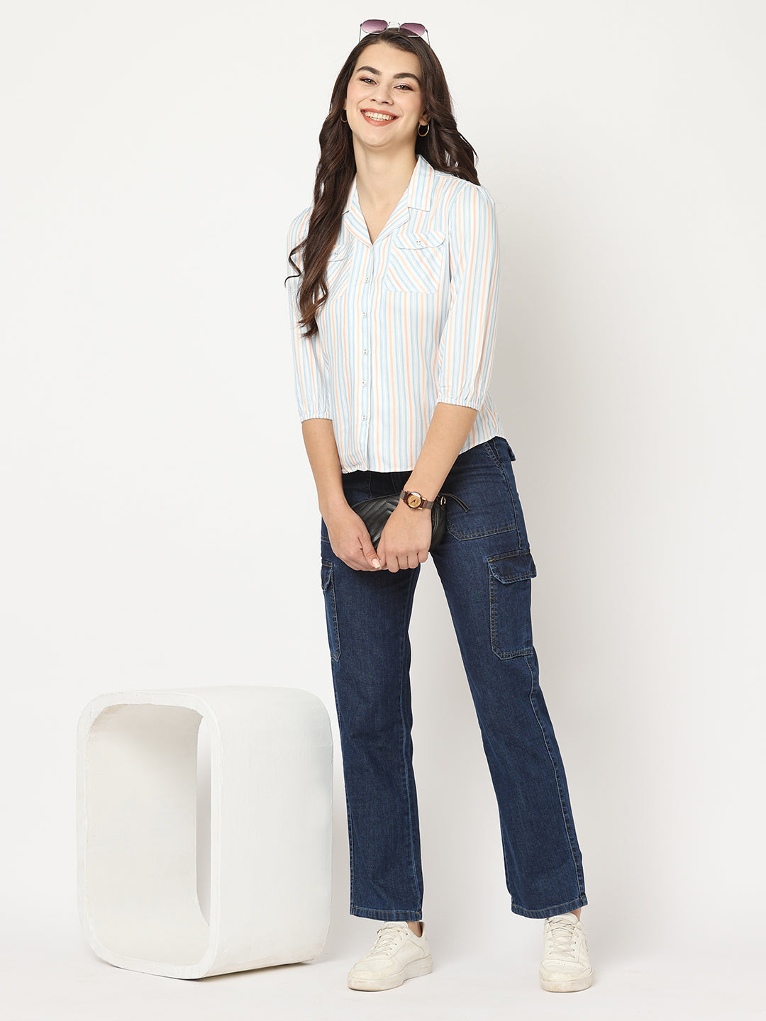 Women Multi Stripe Shirt