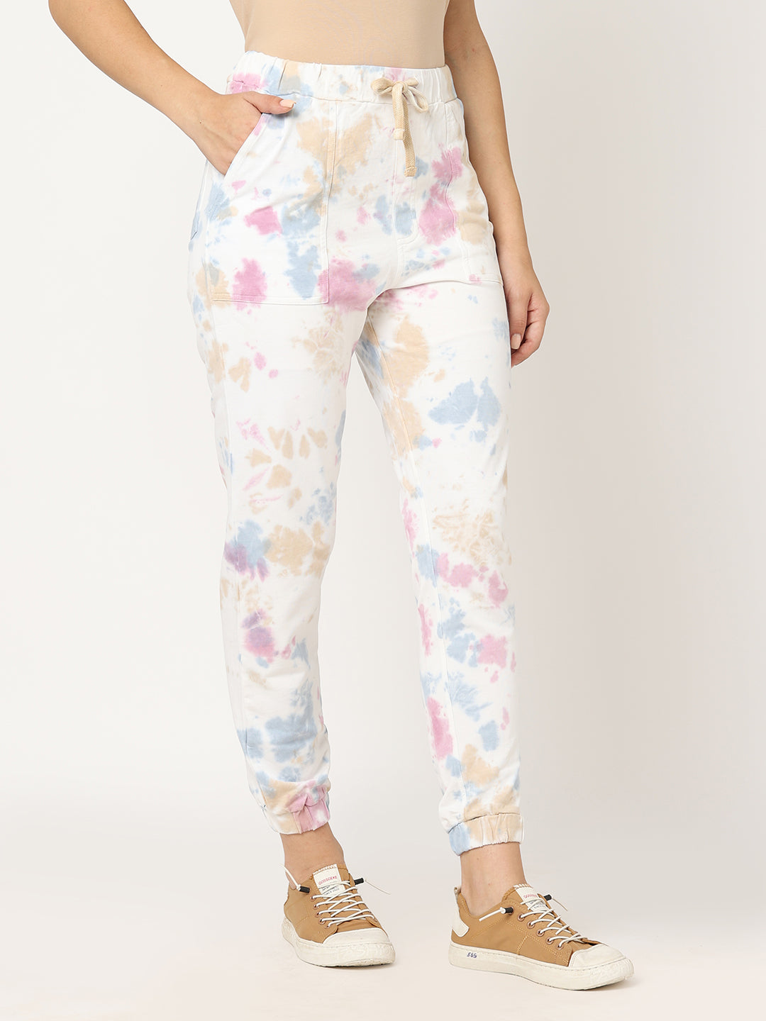 Women Pink Tie/Dye Athleisure