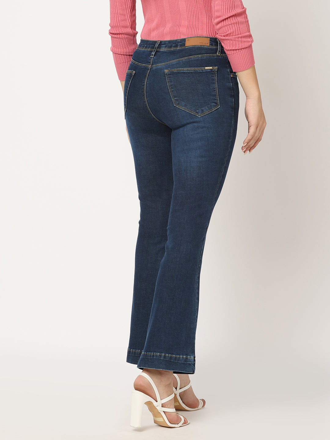 Women Blue High-Rise Flare Jeans