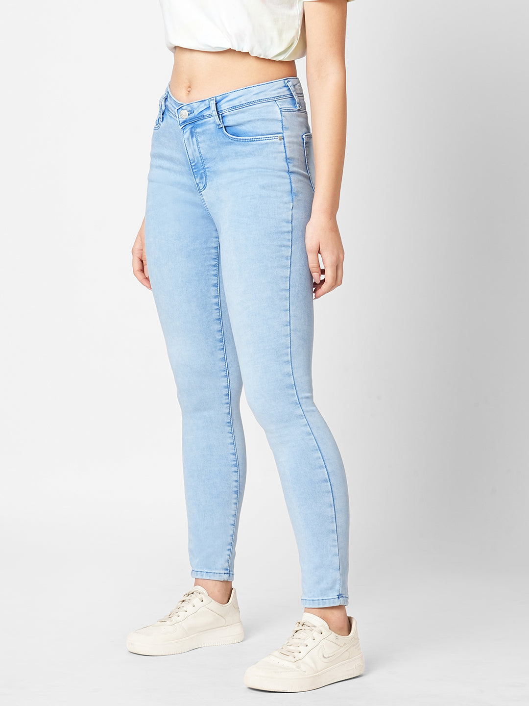 Women Bruno Blue High-Rise Skinny Jeans