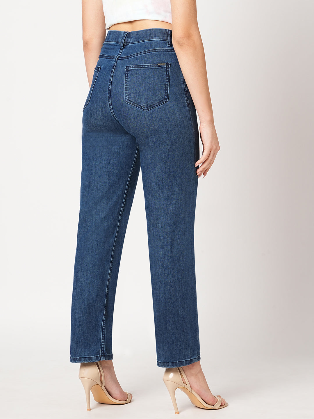 Women High-Rise Straight Treggings
