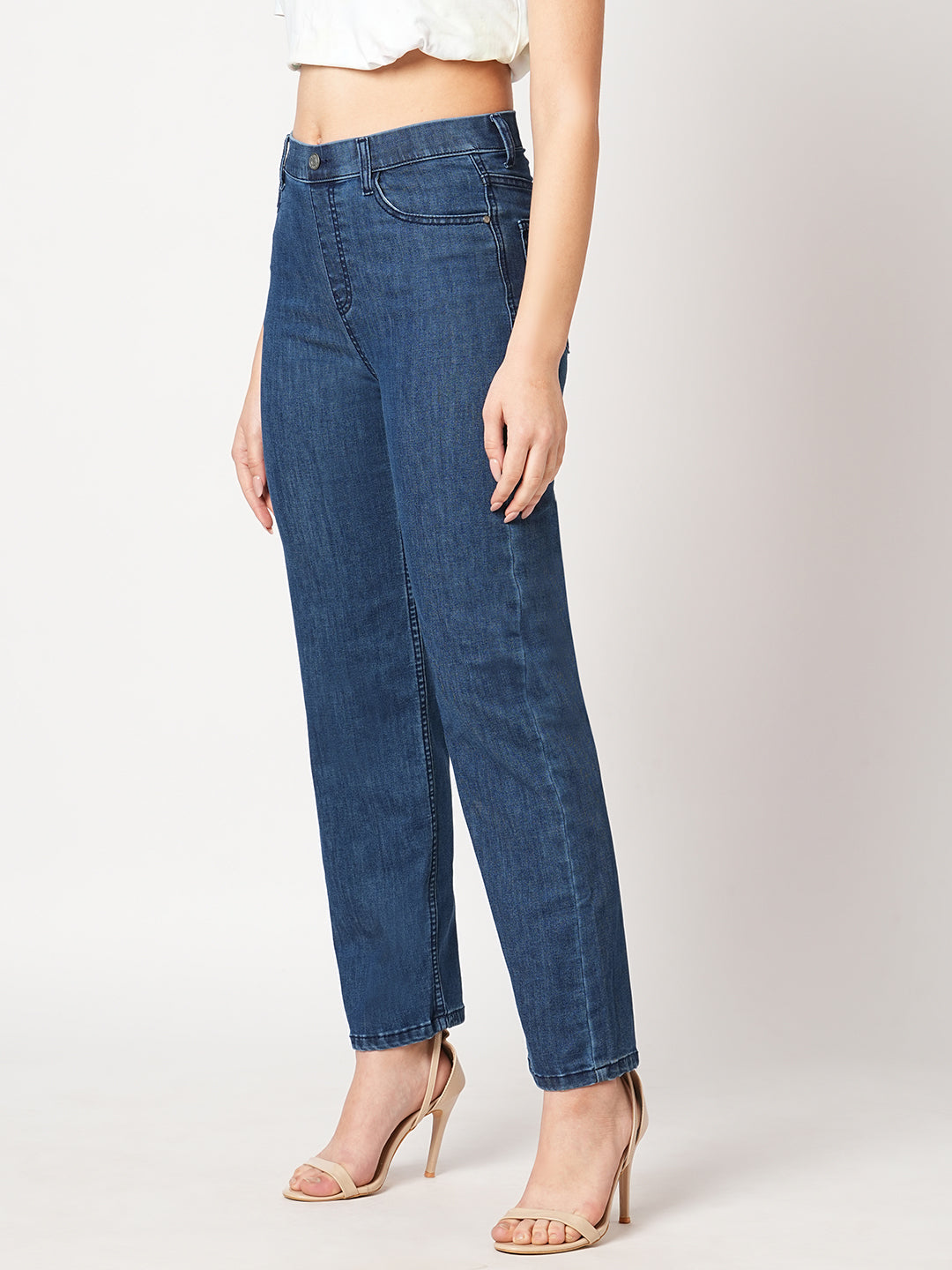 Women High-Rise Straight Treggings