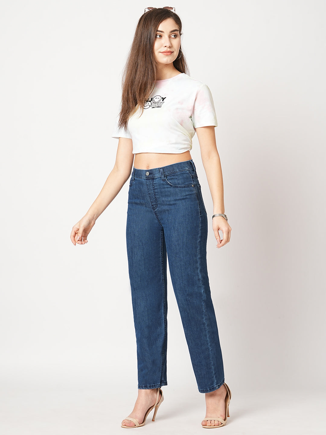 Women High-Rise Straight Treggings