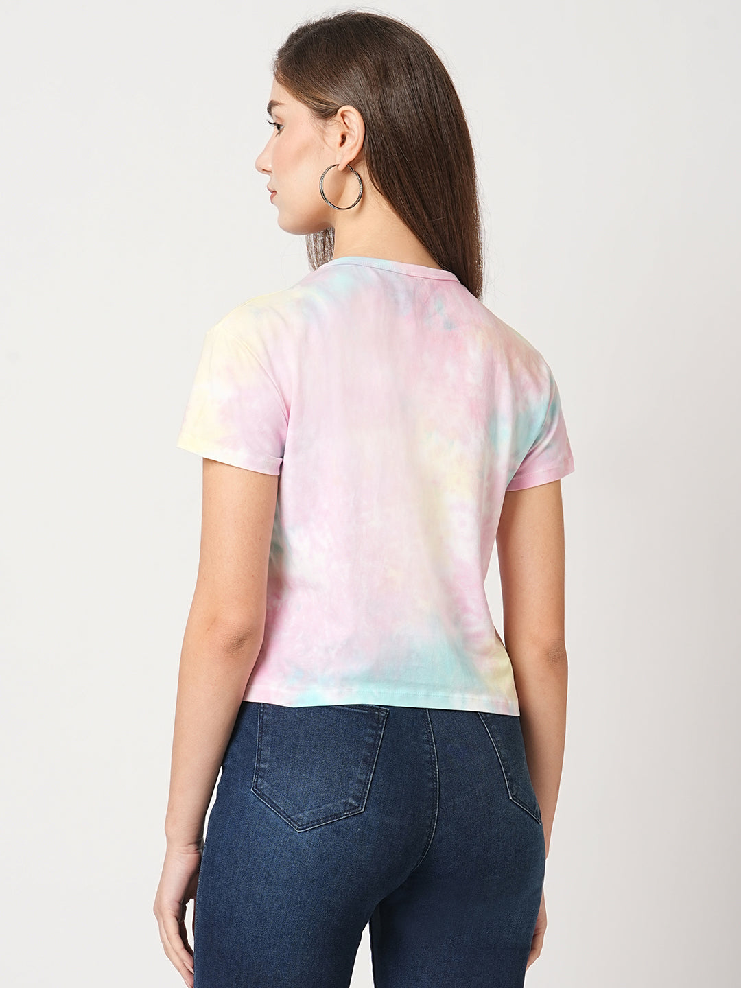 Women Multi Tie & Dye Graphic Slim Tees