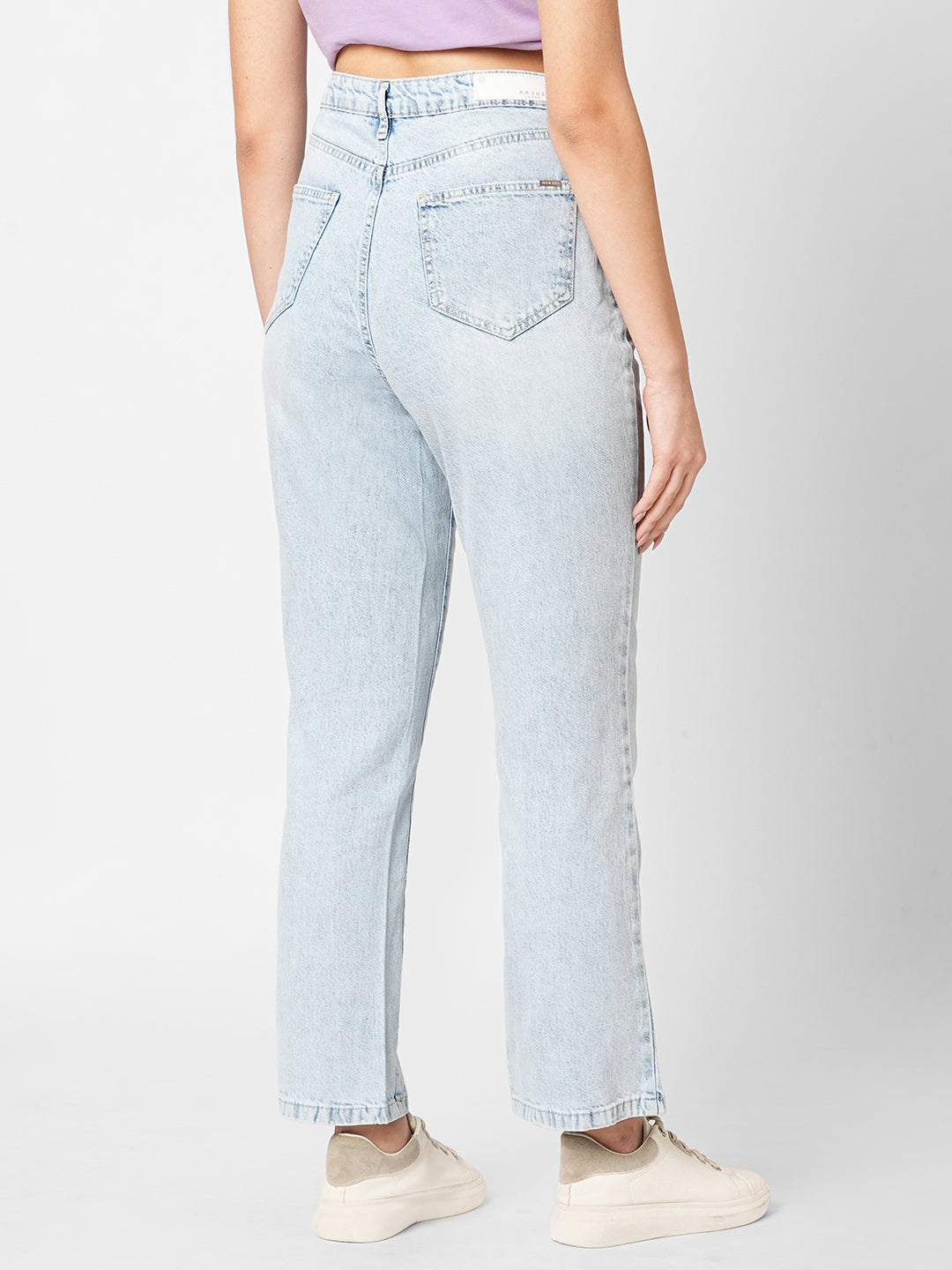 Women High-Rise Slim Straight Fit Jeans