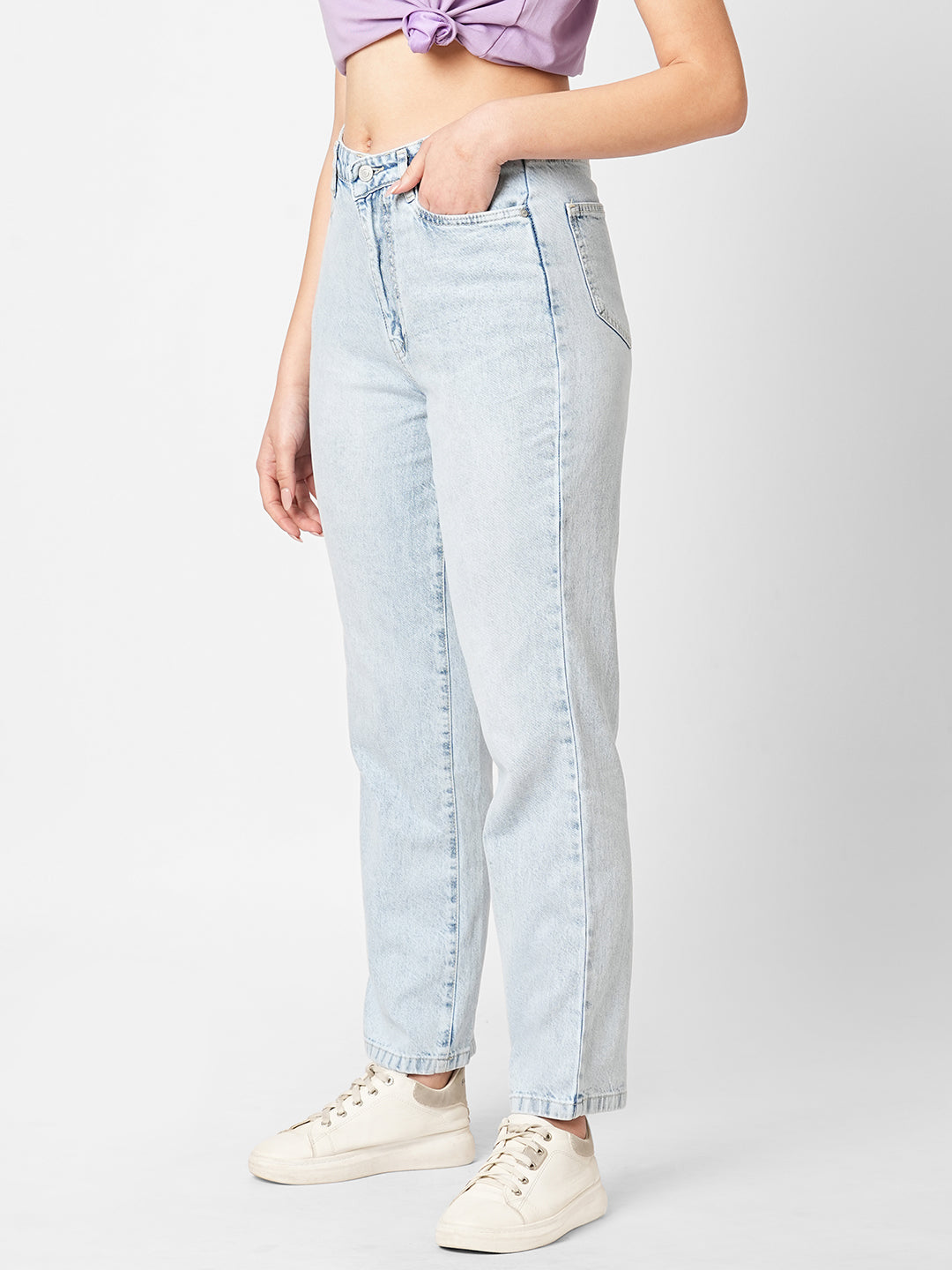 Women High-Rise Slim Straight Fit Jeans