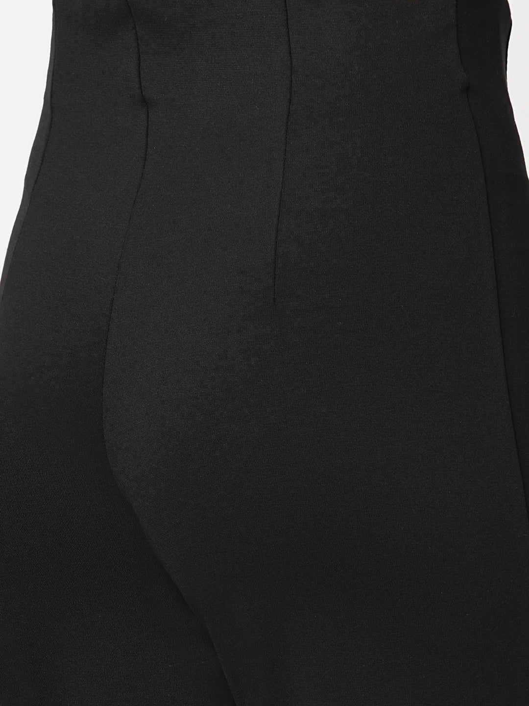 Women Black High-Rise Skinny Treggings