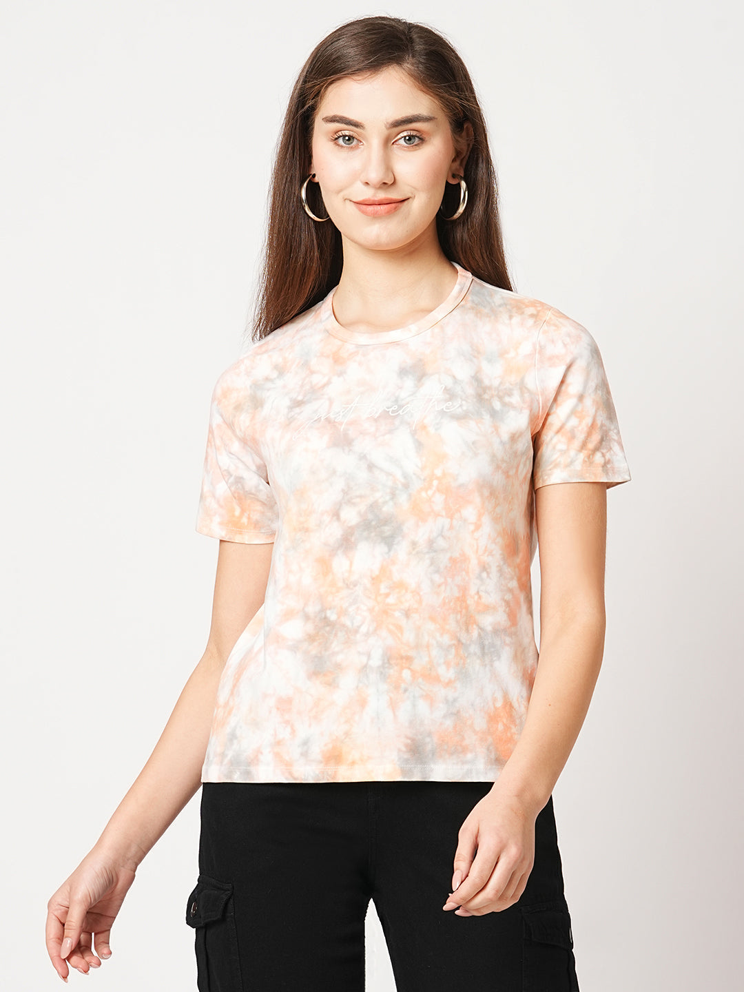 Women Tie & Dye Slim T-Shirt