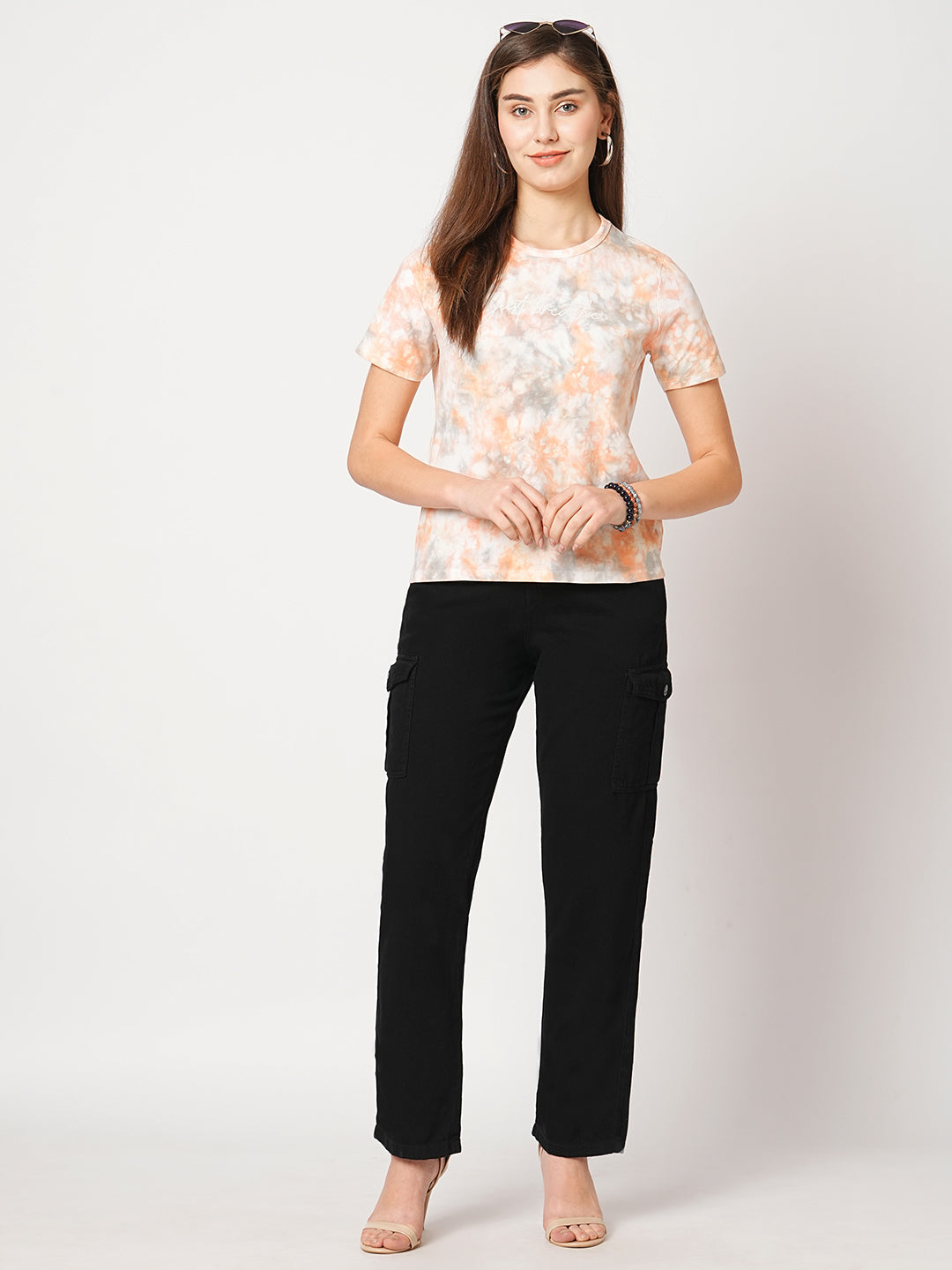 Women Tie & Dye Slim T-Shirt