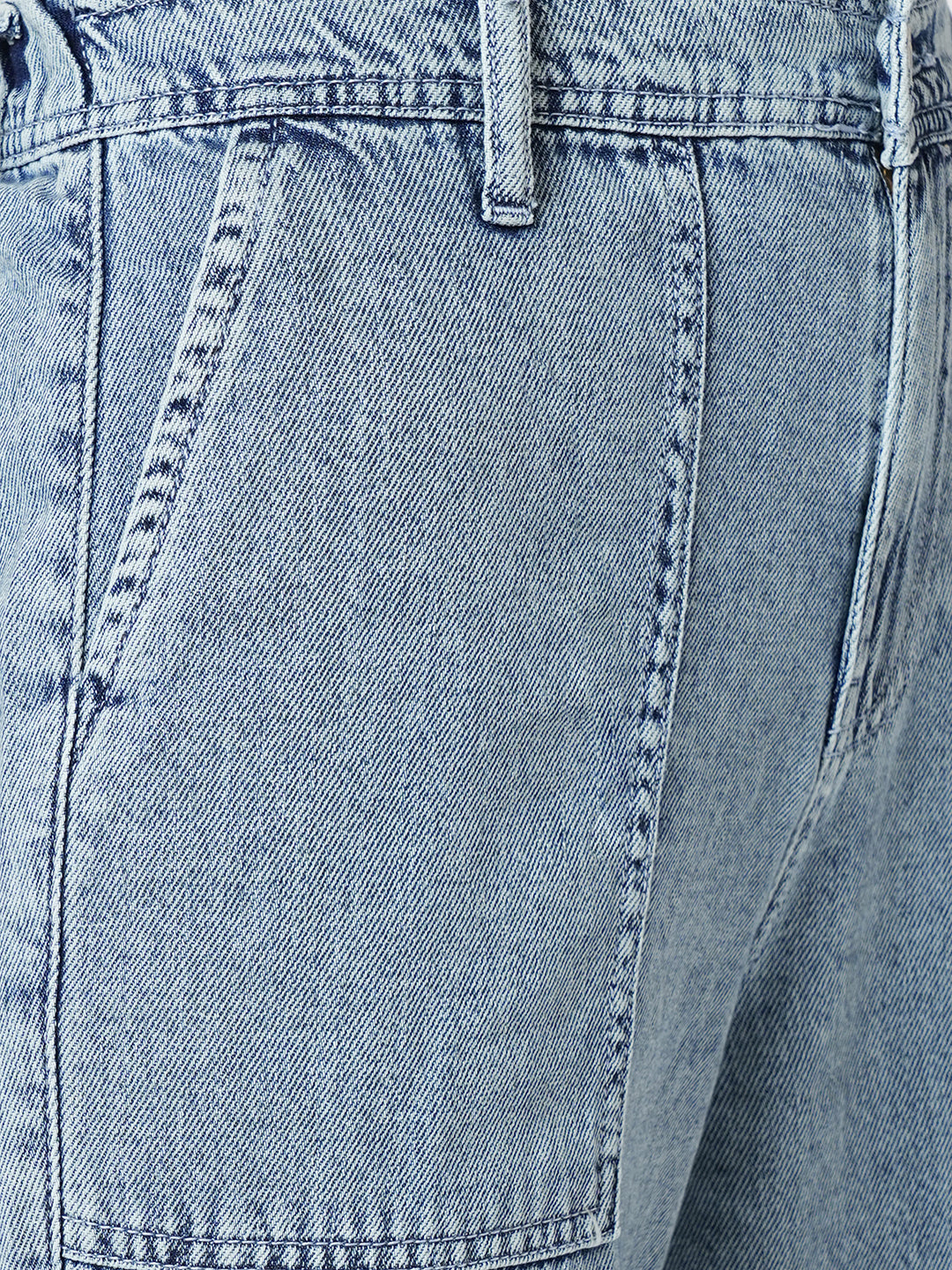 Women Light Blue Cargo