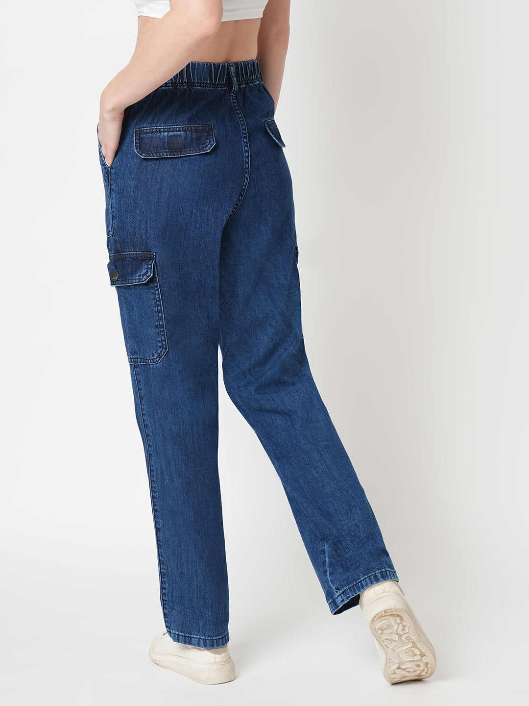 Women Dark Blue Cargo