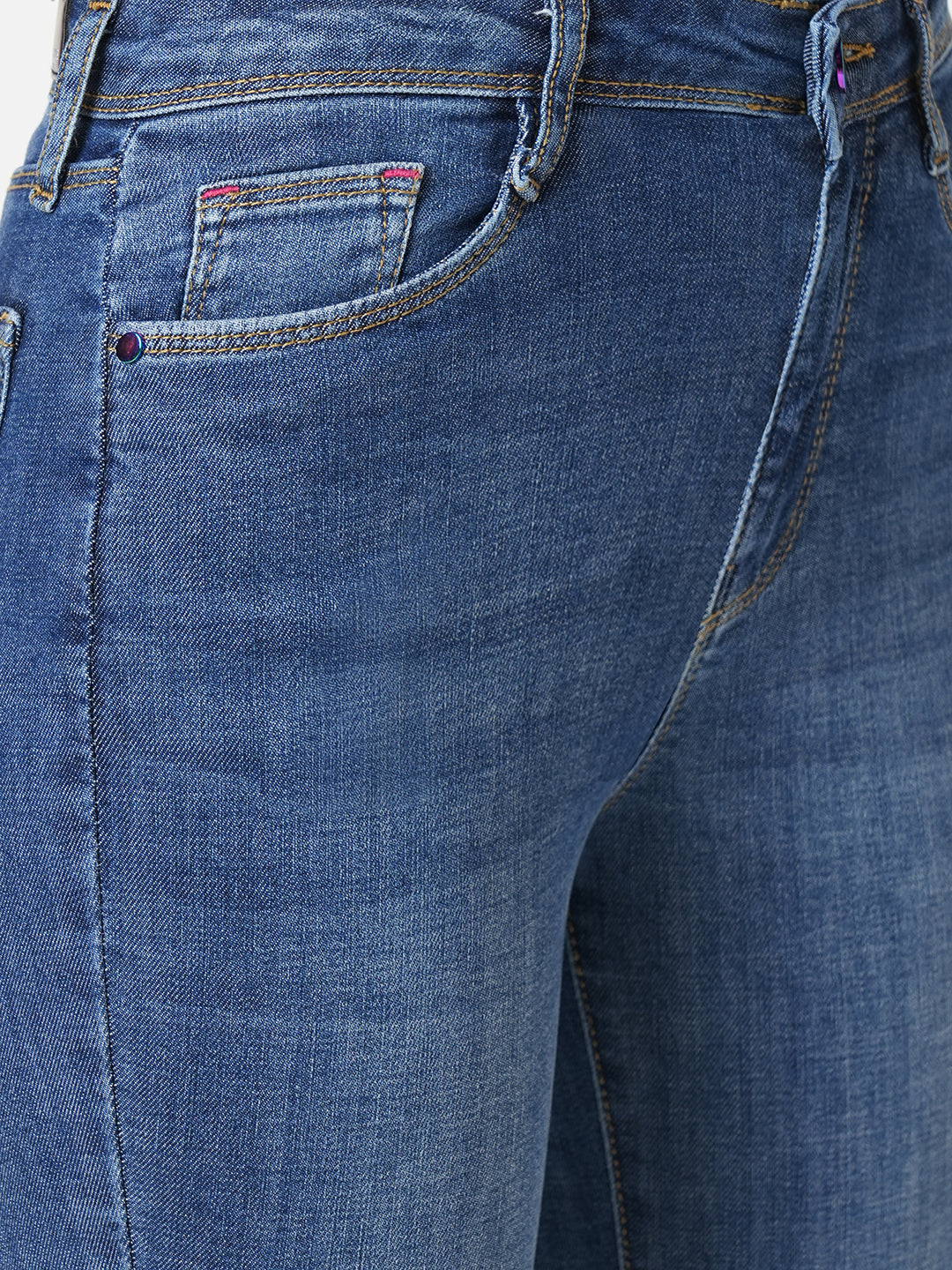 Women Blue High-Rise Skinny Jeans