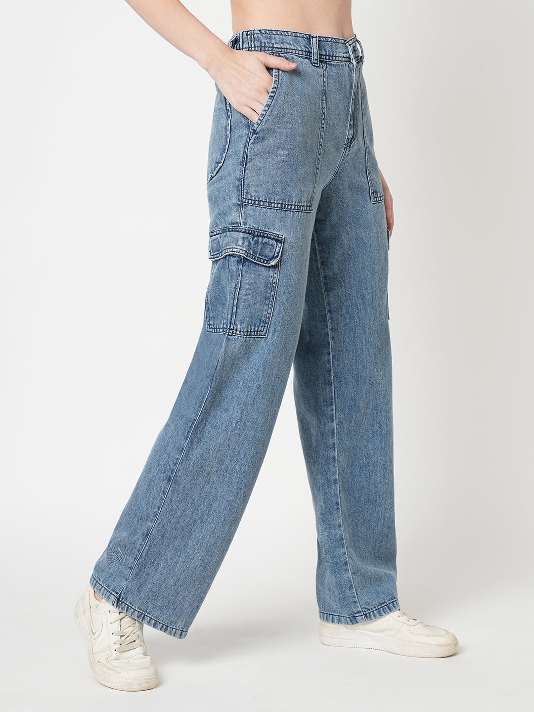 Women Blue Cargo