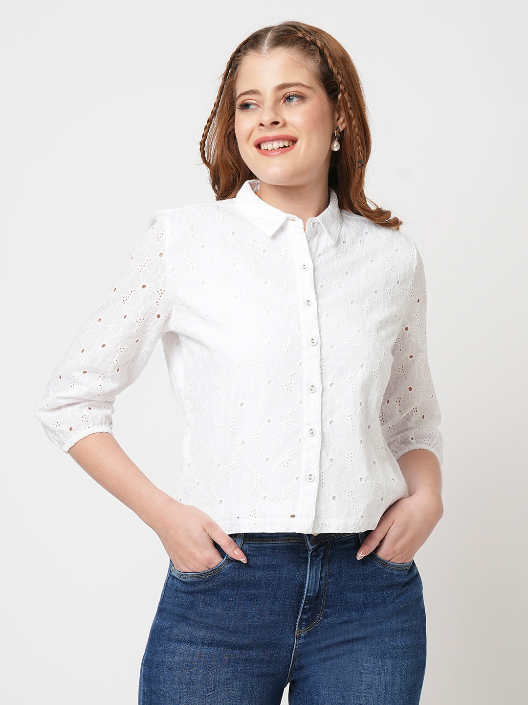 Women Schiffli Shirt