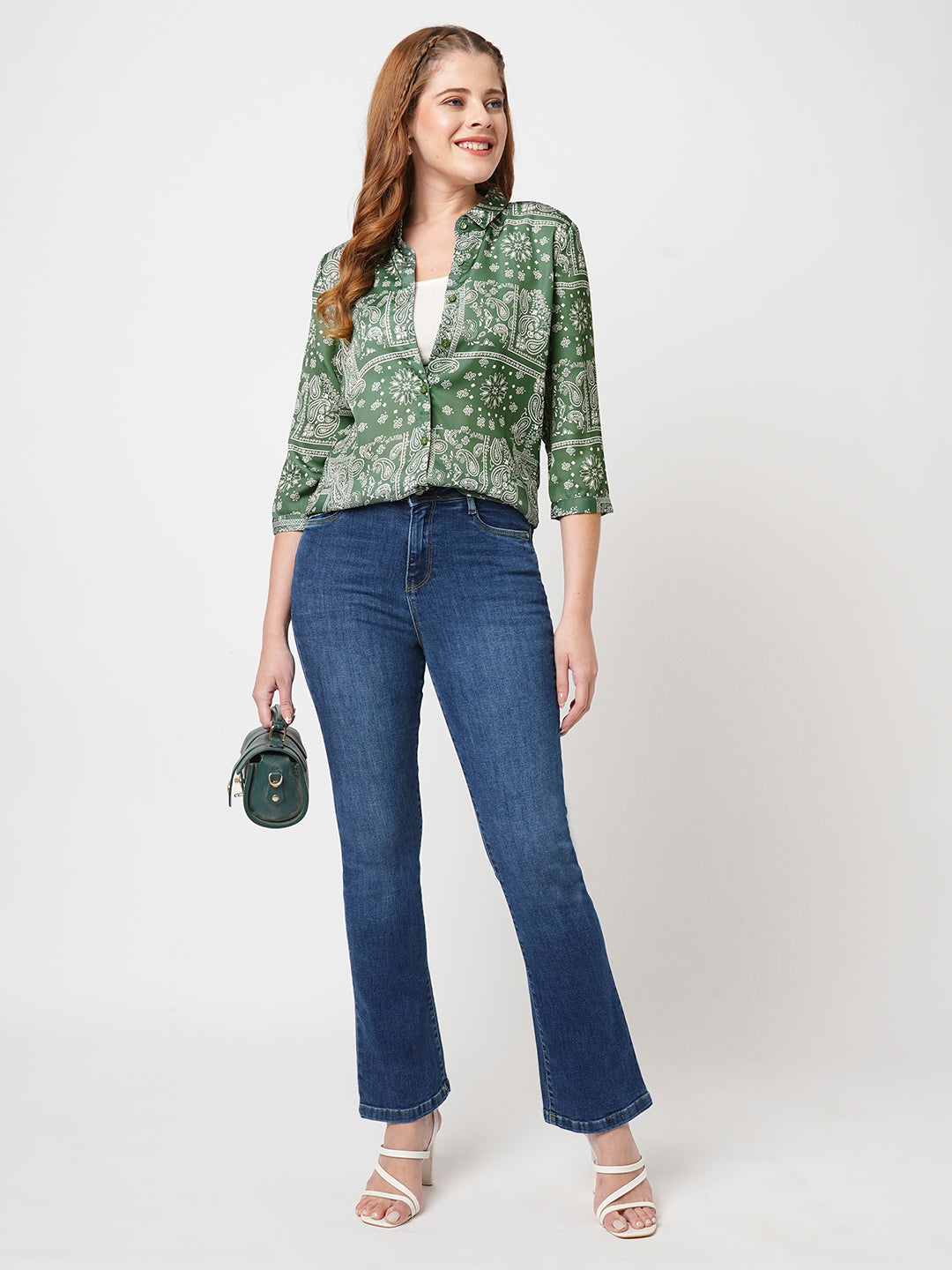 Women Bandana Printed Shirt
