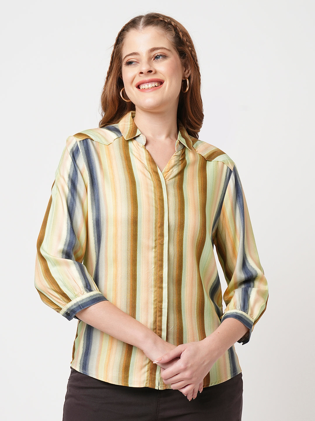 Women Striped Shirt
