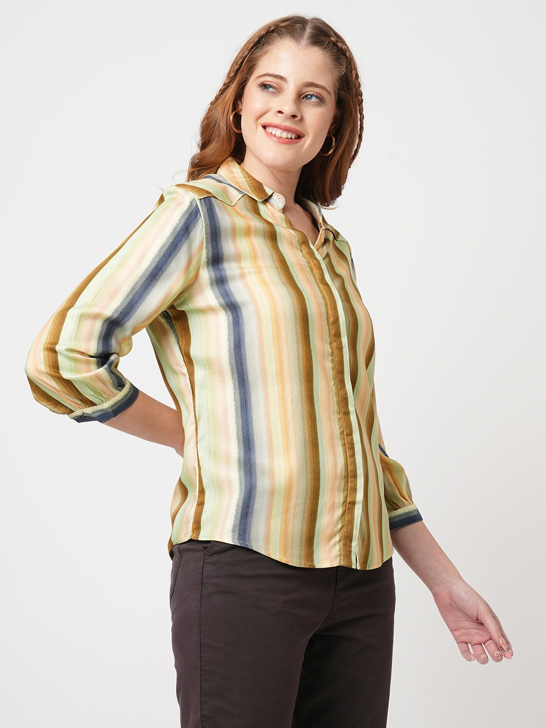 Women Striped Shirt