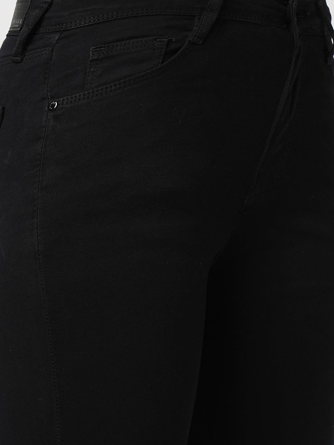 Women Black High-Rise Skinny Jeans