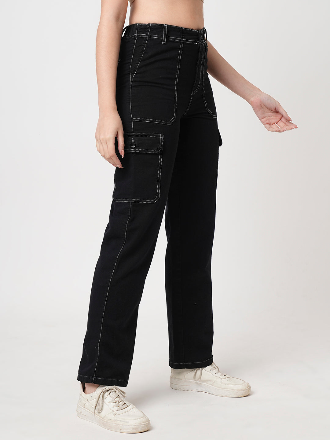 Women Black Cargo
