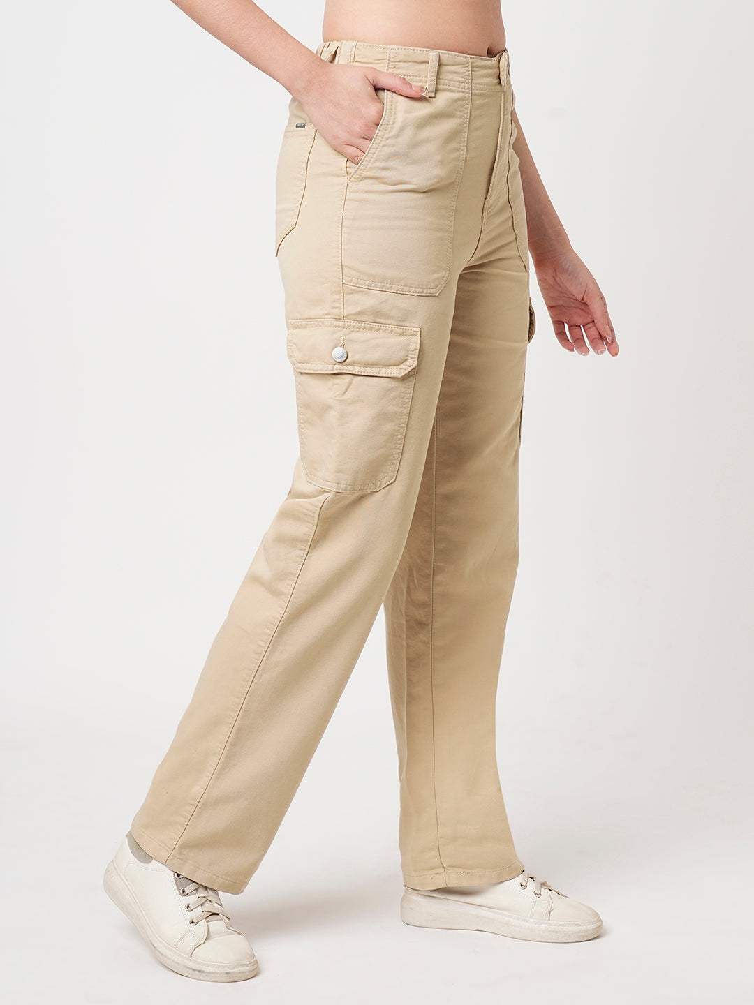 Women Oatmilk High-Rise Cargo