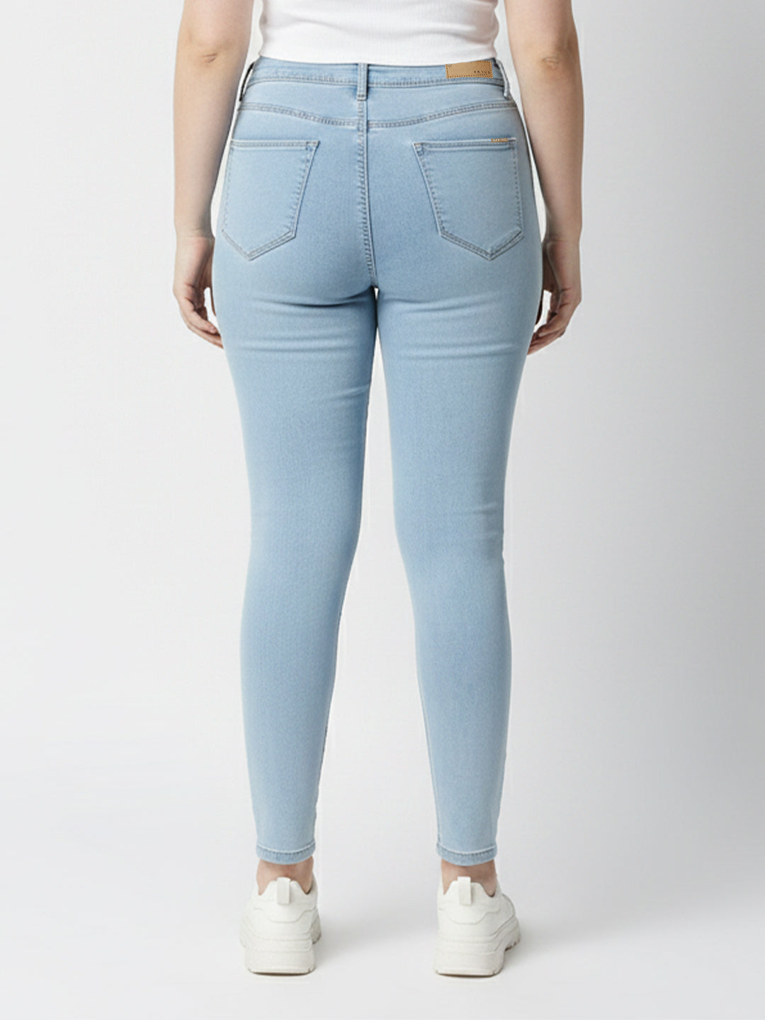 Women Blue High-Rise Skinny Jeans
