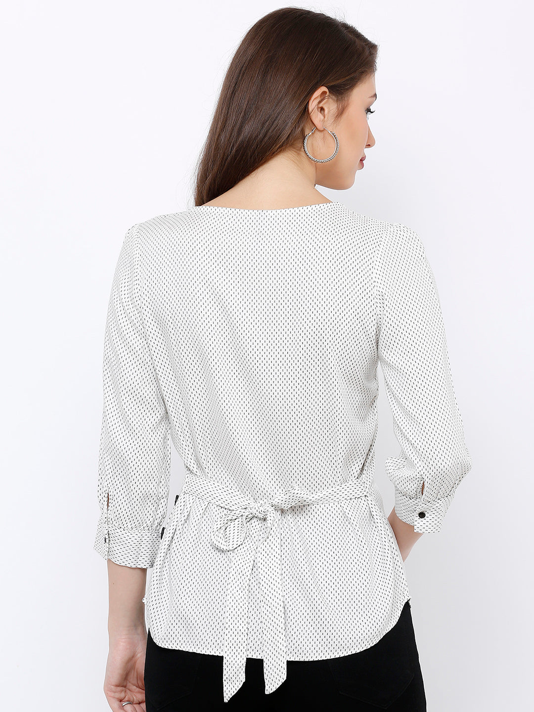 Women Off White Top